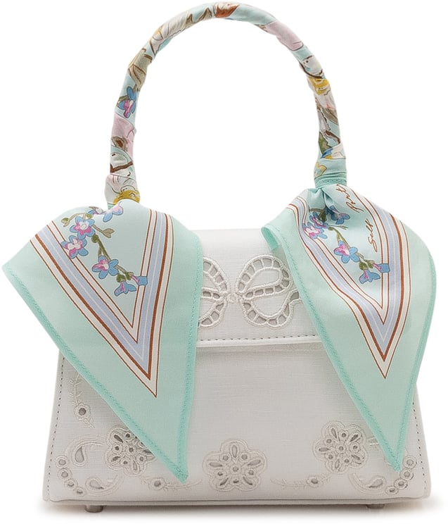 Self-Portrait Borsa Mini con Manico e Foulard