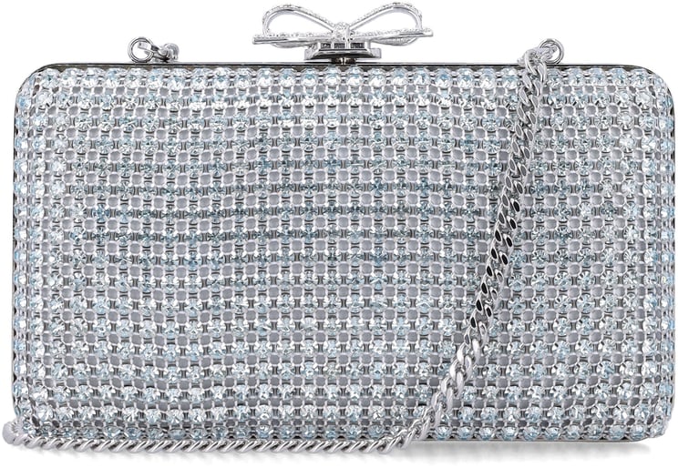 Self-Portrait Crystal Clutch Blu