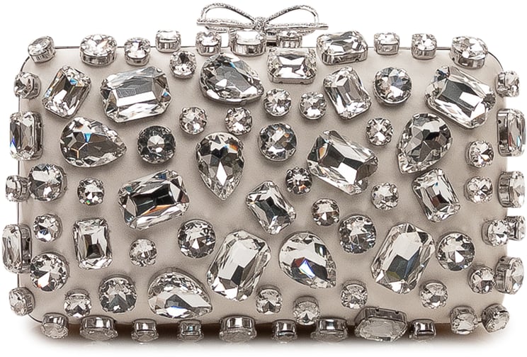 Self-Portrait Clutch con Cristalli Applicati