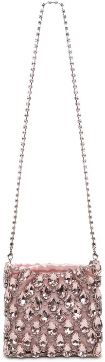 Self-Portrait Borsa Mini con Catena e Cristalli