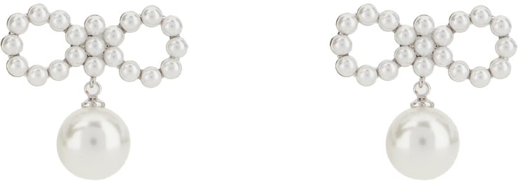 Self-Portrait Self Portrait Brass and pearl earrings