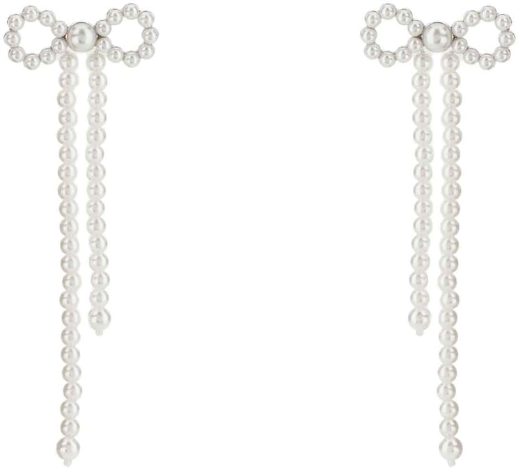 Self-Portrait Self Portrait Brass and pearl earrings