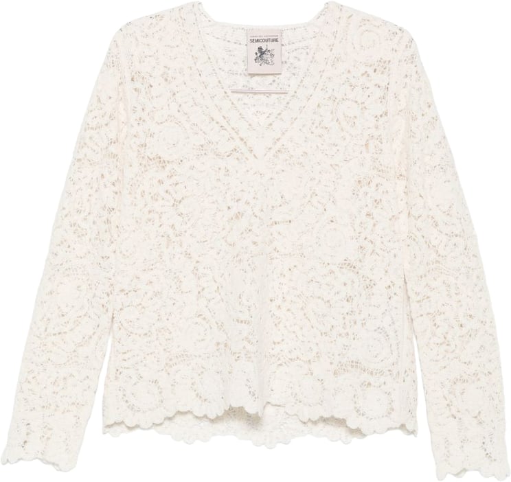 Semicouture Sweaters White