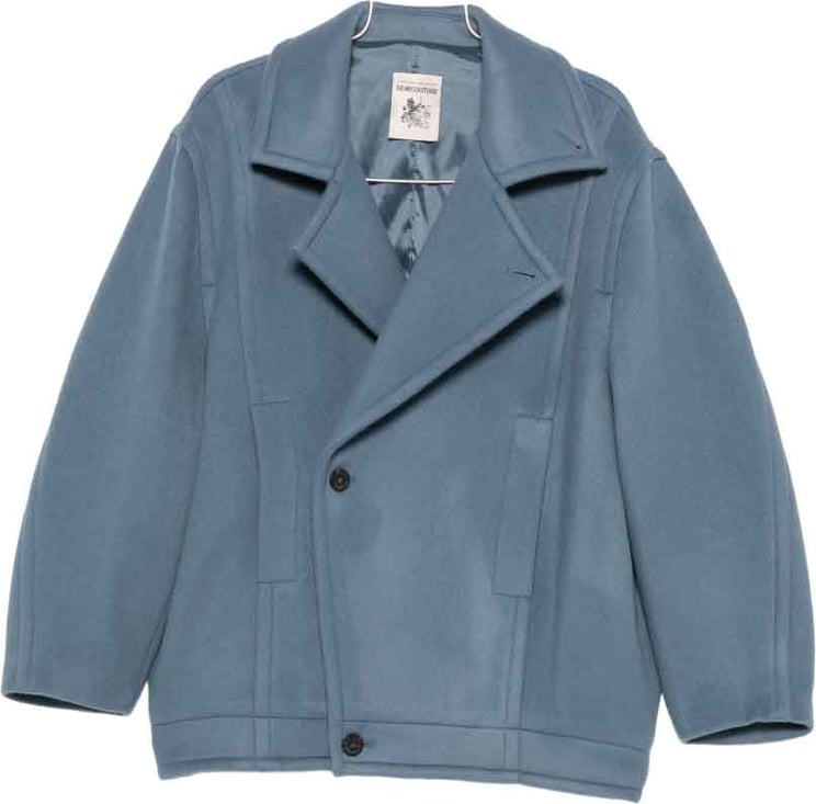 Semicouture Coats Light Blue