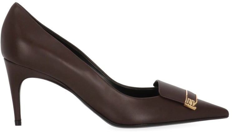 Sergio Rossi With Heel Burgundy