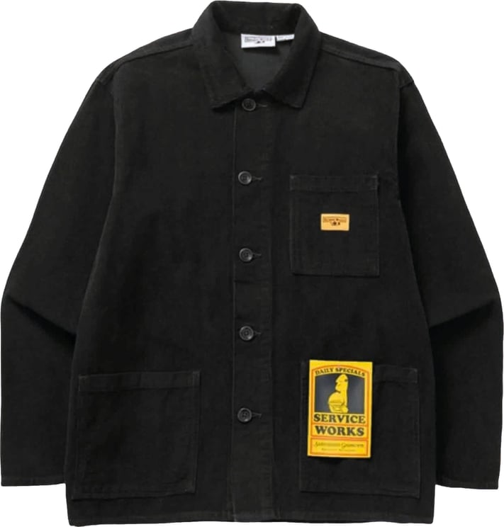 Service Works Service Works Canvas Chore Shirt Zwart