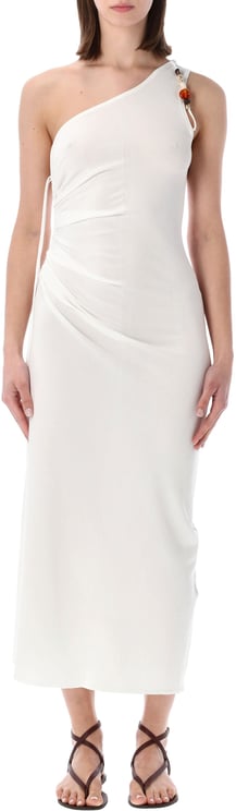 Sessùn Leite Long Dress Bianco