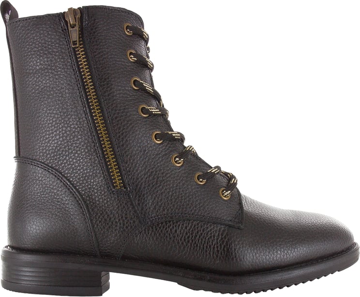 Shoecolate Shoecolate - Leren veterboot met rits