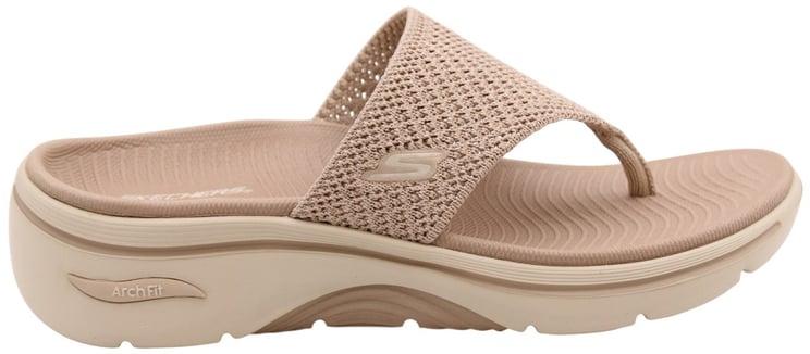 Skechers Teenslipper Taupe