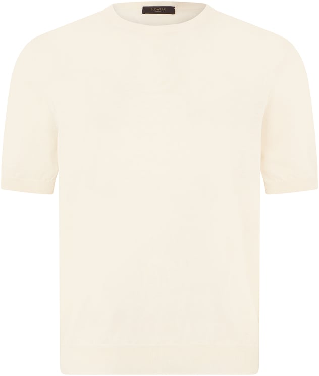 Slowear Cotton sweater with short sleeves