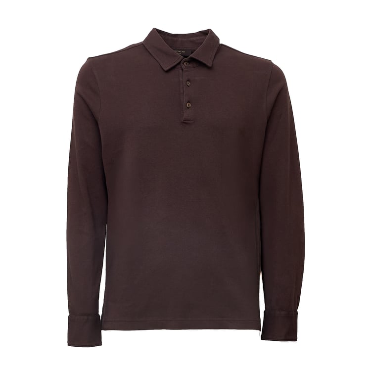 Slowear Slim Fit Long-Sleeve Polo Shirt