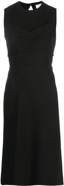 Sportmax Black Mirto Sleeveless Cut-Out Midi Dress