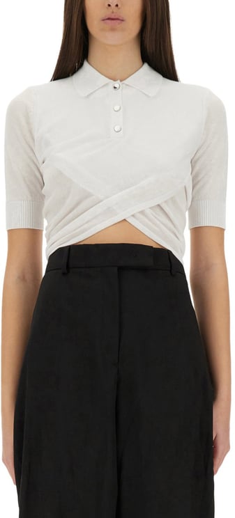 Sportmax Slim Fit Short-Sleeved Top With Polo Collar