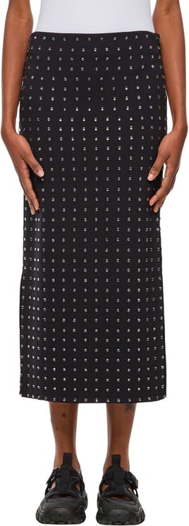 Sportmax Nome Crystal Lycra Midi Skirt