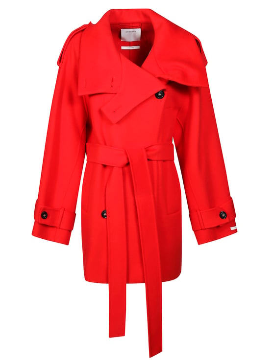 Sportmax Neutral Bouquet Floral Caban Coat