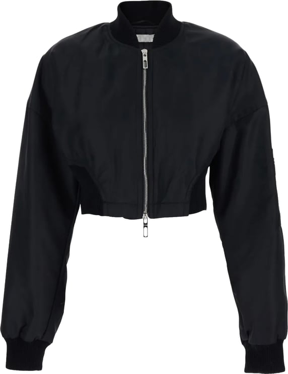 Sportmax Zipped Bomber Jacket Black