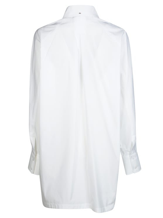 Sportmax Oversized Curved Hem Cotton Shirt