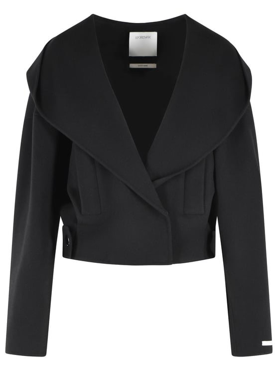 Sportmax 'Idoneo' Black Virgin Wool Jacket