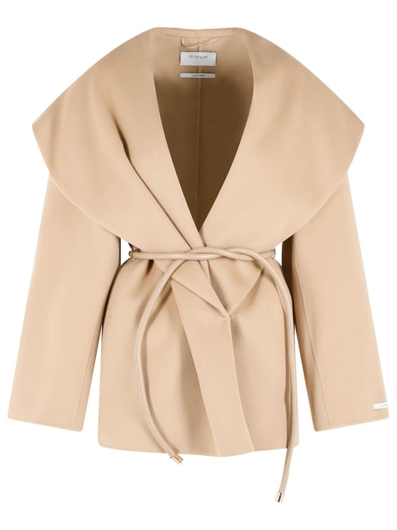 Sportmax 'Uguale' Brown Virgin Wool Jacket
