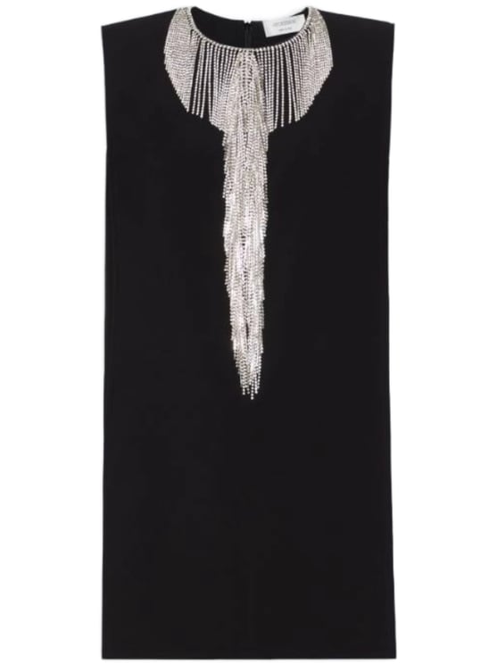 Sportmax Black Sequin Sleeveless Mini Dress