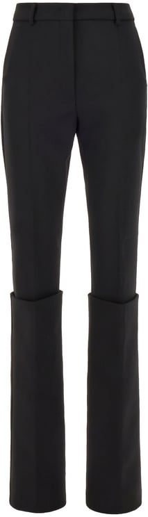 Sportmax Sportmax Black stretch polyester blend pant