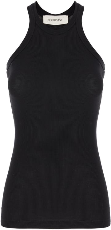 Sportmax Sportmax Black stretch cotton blend top