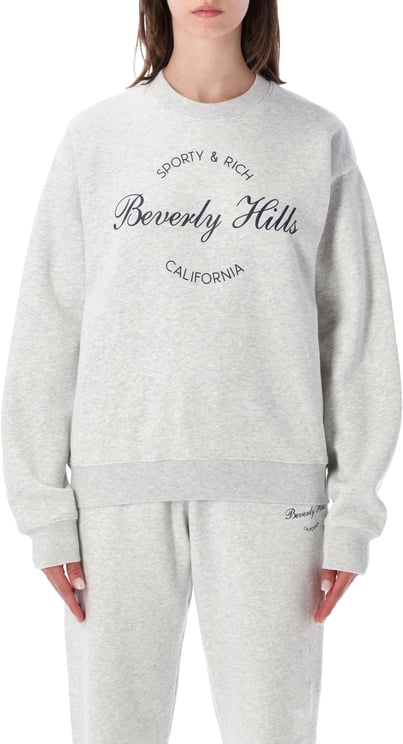 Sporty & Rich Bevrly Crewneck Heater Grey