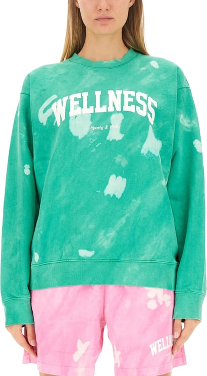Sporty & Rich Relaxed Fit Tie-Dye Sweatshirt