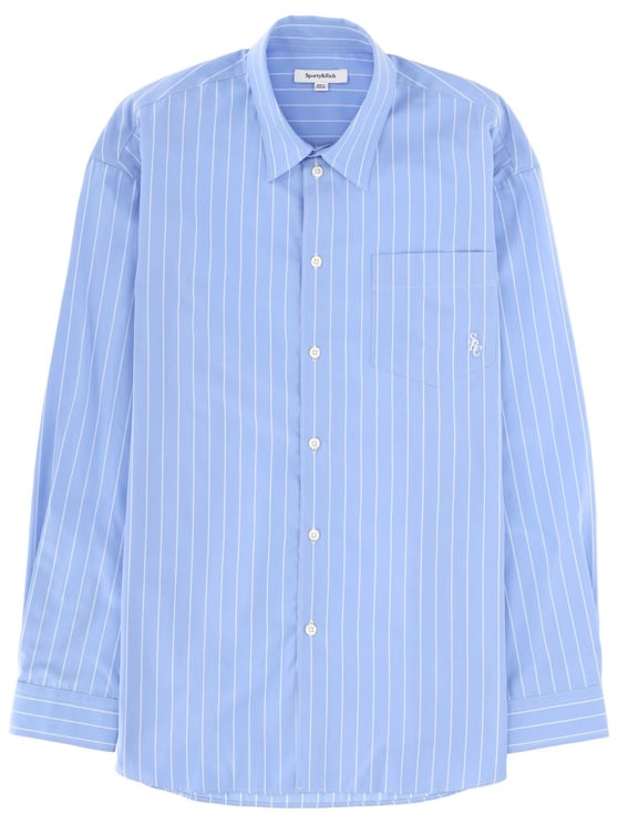 Sporty & Rich Light Blue Thin Pinstripe Shirt