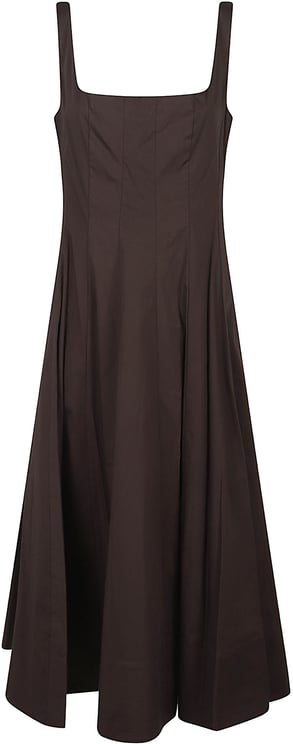 Staud Wells Dress Brown