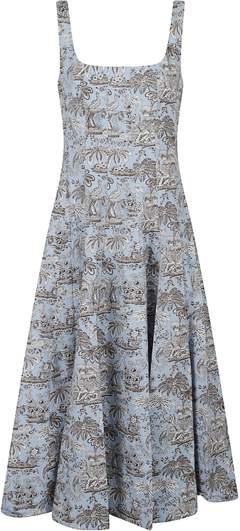 Staud Wells Dress Blue