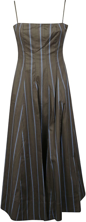 Staud Wylie Dress Brown