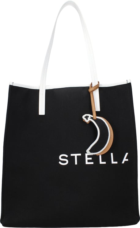 Stella McCartney Stella McCartney Black Fabric Shoulder Bag