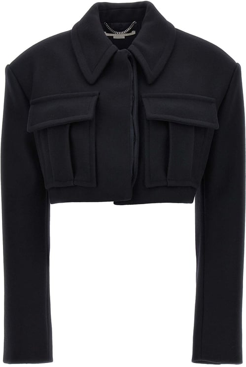Stella McCartney Stella McCartney Black Wool Full-Length Jacket