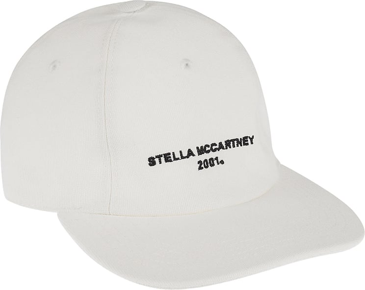 Stella McCartney Structured Cap with Curved Brim and Embroidered Detail