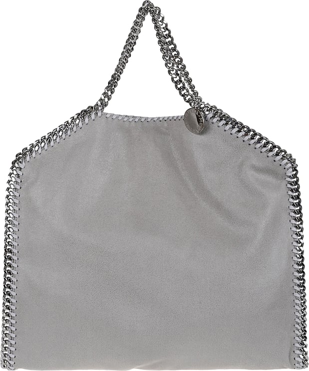 Stella McCartney Foldable Grey Tote with Iconic Diamond Chain