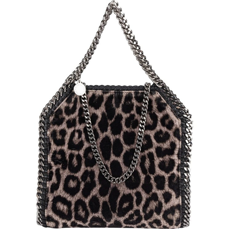 Stella McCartney Stella McCartney Leopard Fur Print Falabella Tote Crossbody Handbag