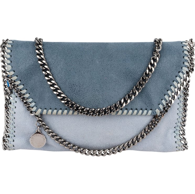 Stella McCartney Stella McCartney Tricolor Shaggy Falabella Fold Over Flap Crossbody Bag