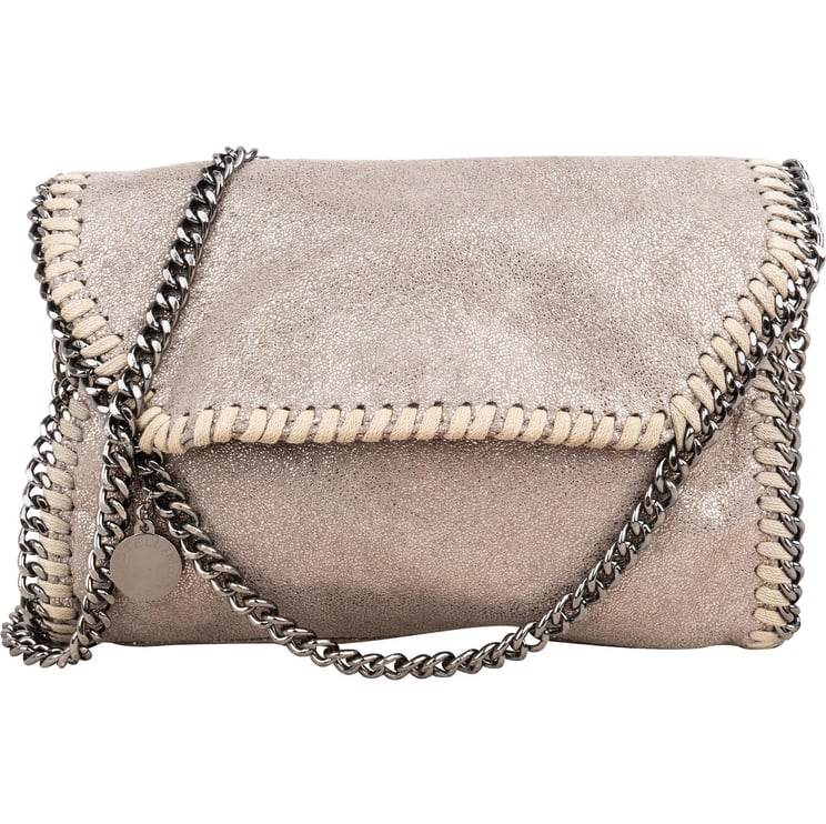 Stella McCartney Stella McCartney Metallic Falabella Fold Over Crossbody Bag