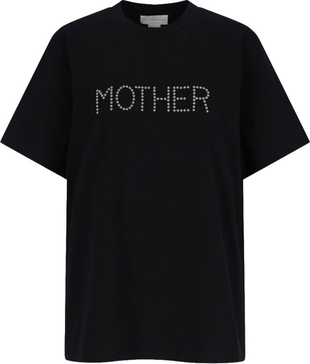 Stella McCartney "Stella Mccartney" Logo Studs T-Shirt – Black