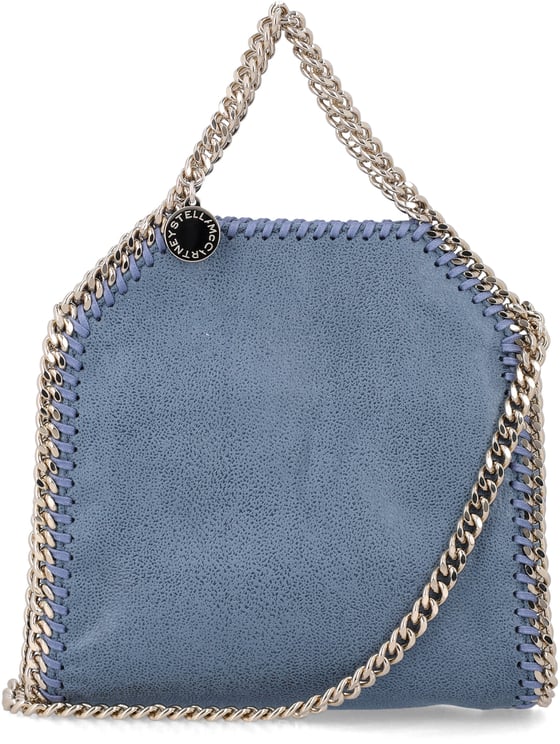 Stella McCartney Tiny Falabella Gold Chain Feder Blue