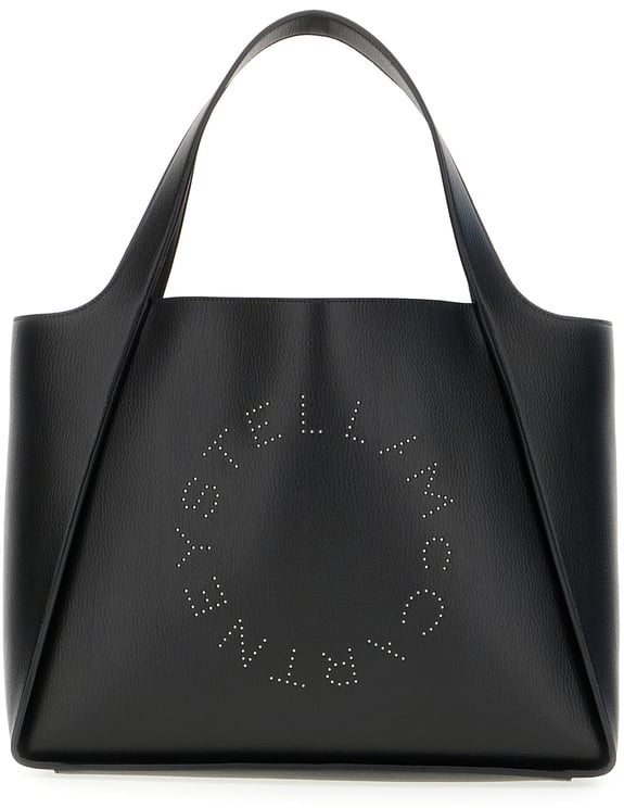 Stella McCartney Stella Mccartney Black synthetic leather shopping bag