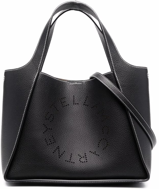 Stella McCartney Structured Logo Crossbody Tote Bag With Dual Handles