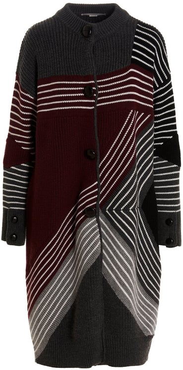 Stella McCartney Stella McCartney Multicolor Virgin Wool Coat