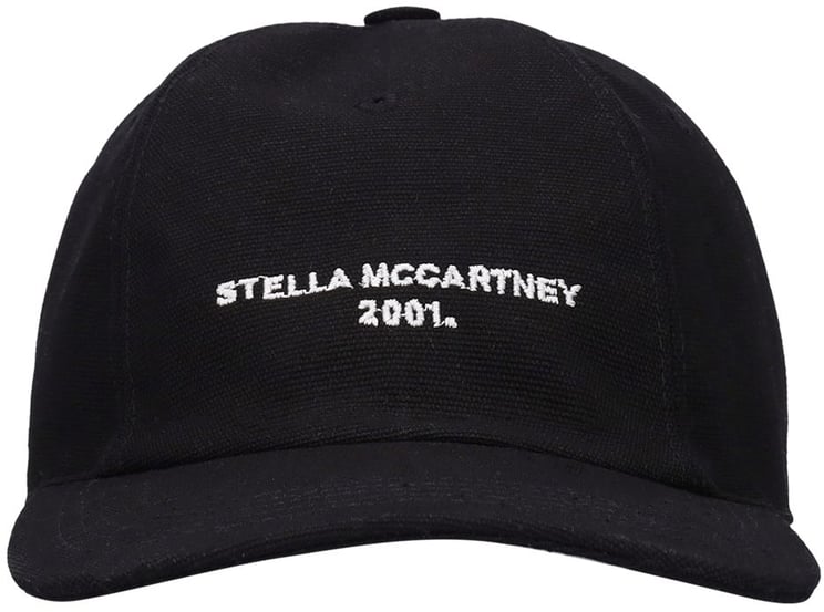 Stella McCartney Black cap with curved visor