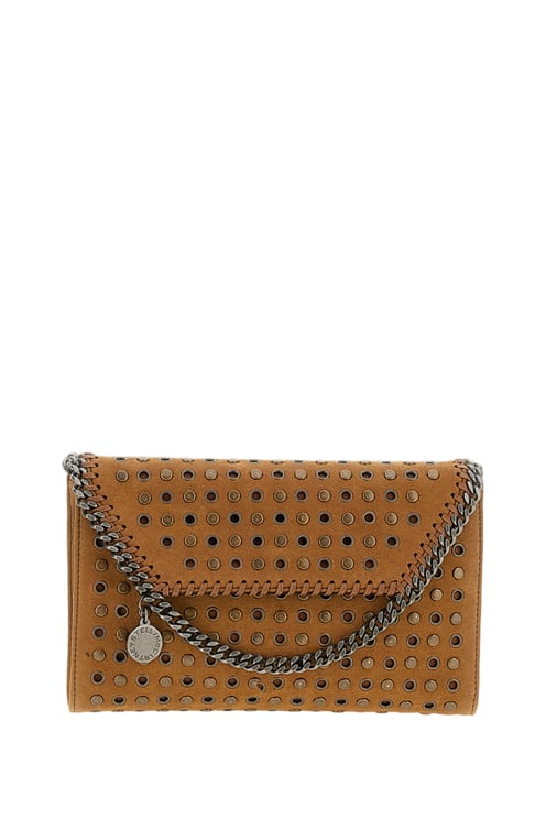 Stella McCartney Blue Falabella Studded Suede Bag