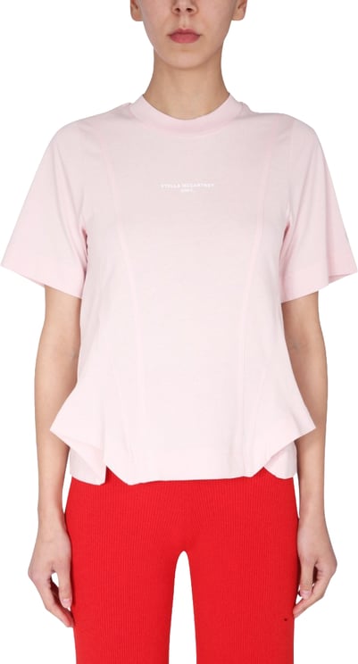 Stella McCartney Soft Pink Crew Neck T-Shirt