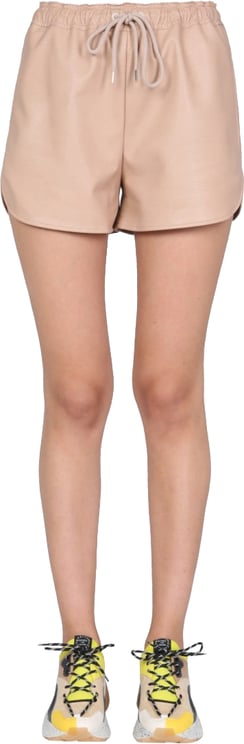 Stella McCartney Sporty Faux Leather Shorts