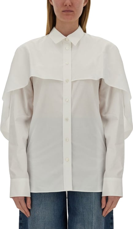 Stella McCartney Shirt With Unique Cape Design And Structured Collar
