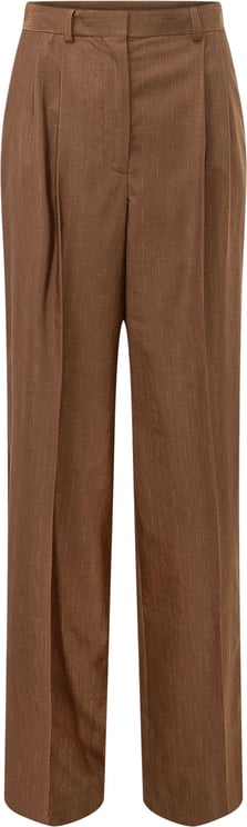 Stella McCartney Pantaloni a Pieghe con Gamba Ampia